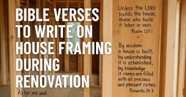 45 Bible Verses to Write on House Framing During Renovation