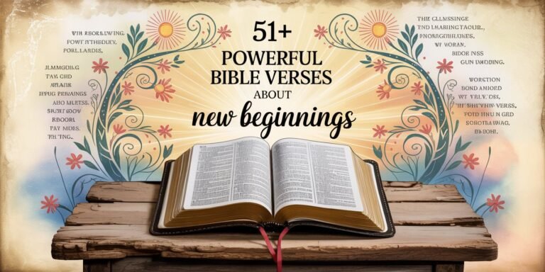  51+ Powerful Bible Verses About New Beginnings